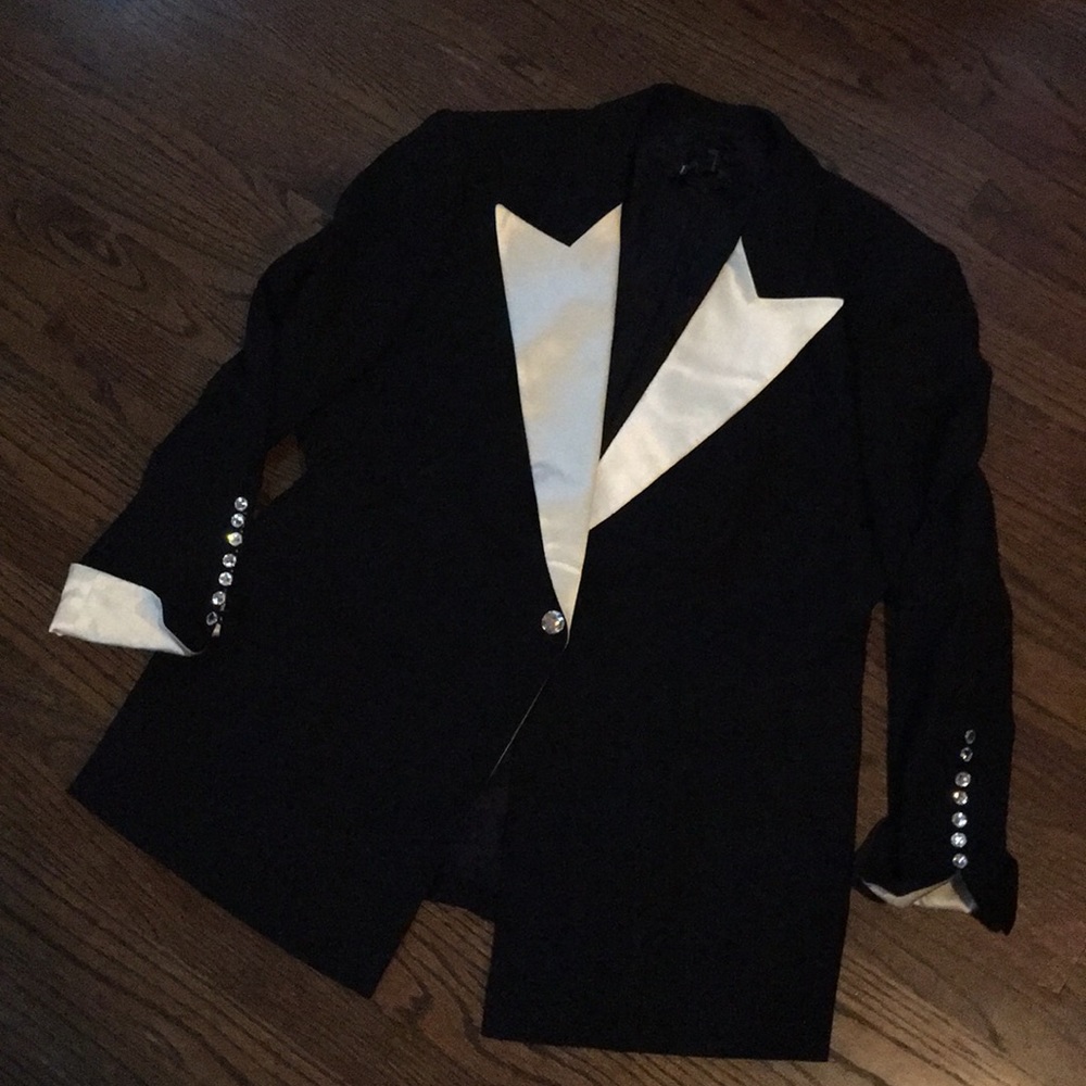 Escada tuxedo-style black jacket